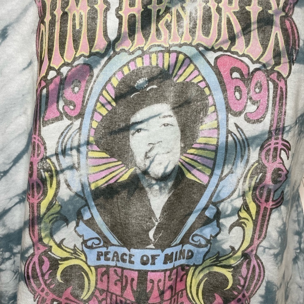 NWT Jimi Gig Poster Tie Dye Graphic Tee Med​​​​​​​​​​​​​​​​​​​​​​​​​​ - Picture 7 of 10